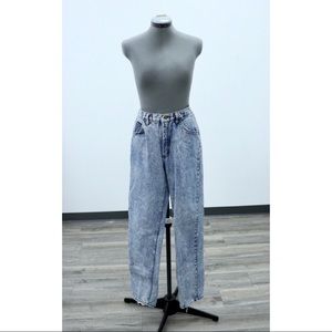 Vintage 80's blue acid wash high-waisted Rifle jeans